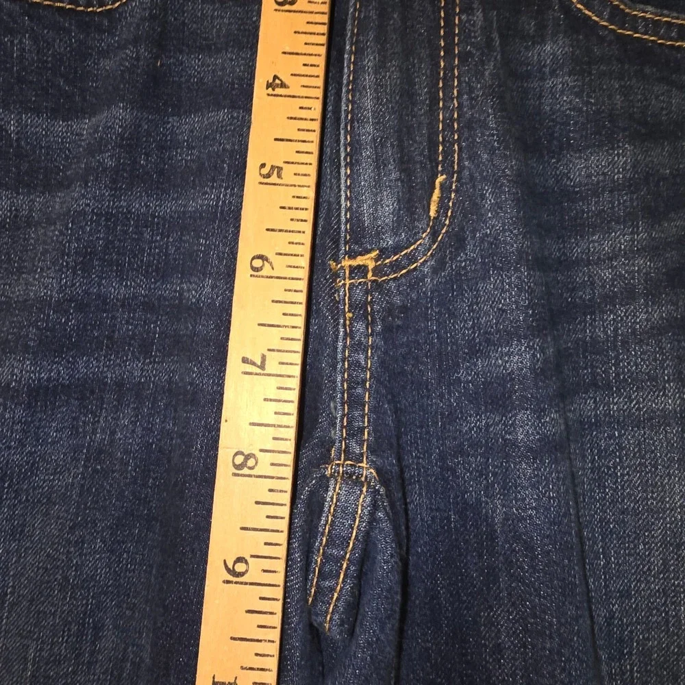 Eddie Bauer Bootcut Jeans 0 Womens Dark Wash Curvy Mid Rise Stretch 33 Inseam
